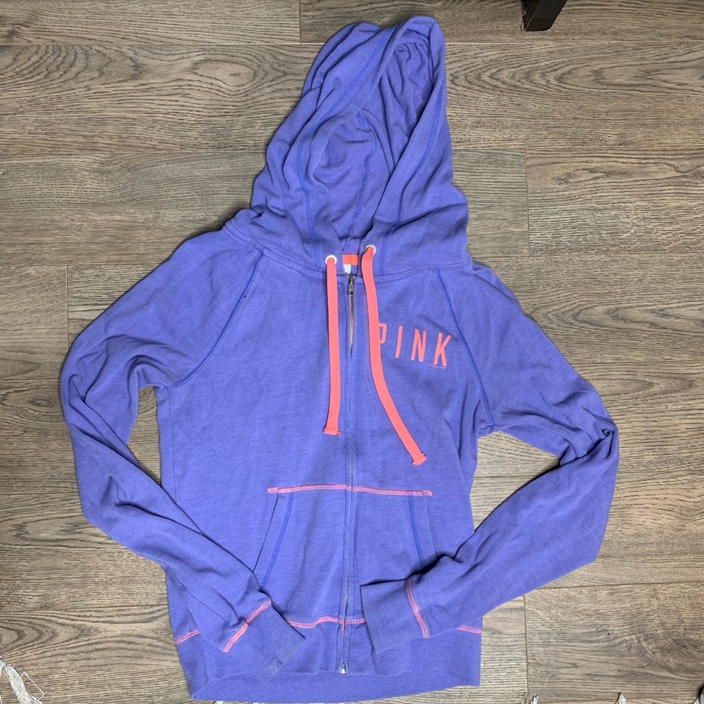 pink victoria secret hoodie